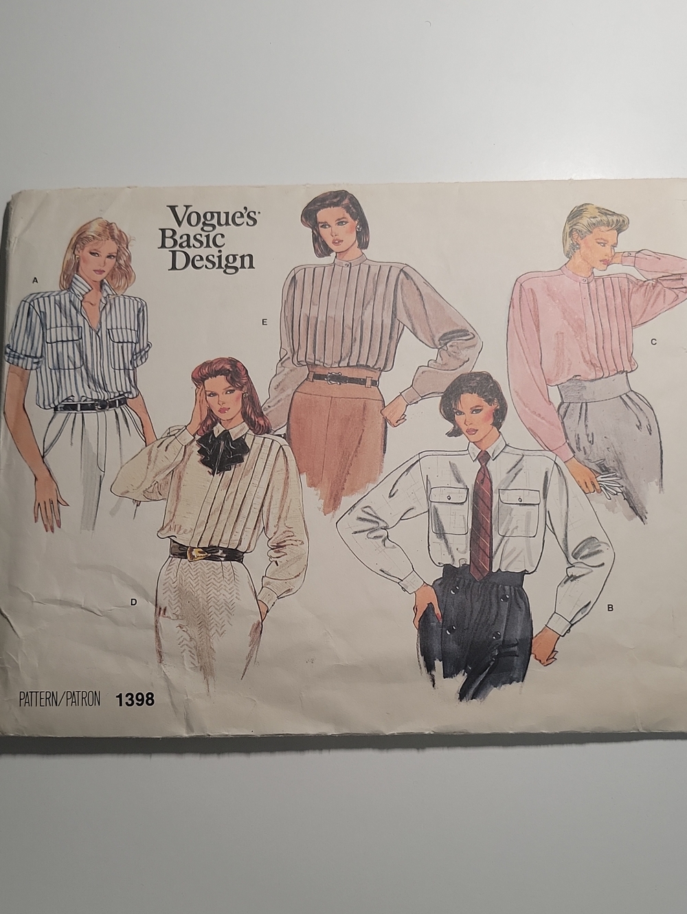 Vintage Vogue Basic Design #1398 Sewing Pattern, Size 10